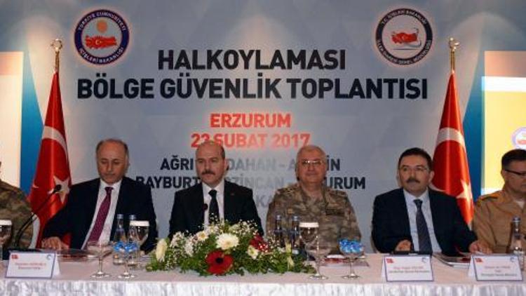 Bakan Soylu, güvenlik toplantısı için Erzurumda