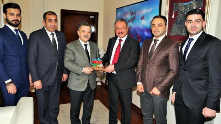 Azerbaycan Milletvekili Mirzezadeden ERÜ Rektörü Güvene ziyaret