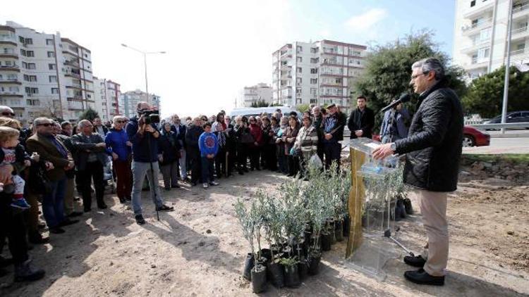 Barış fidanları toprakla buluştu