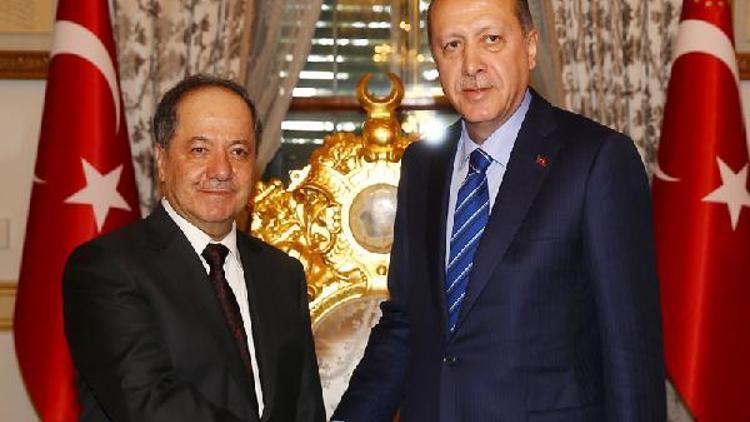 Cumhurbaşkanı Erdoğan Barzaniyi kabul etti