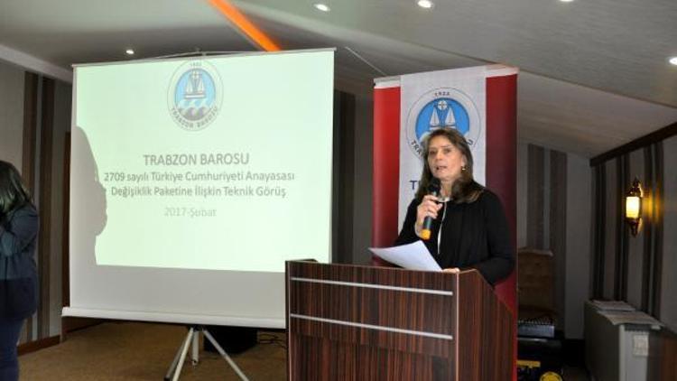 Trabzon Barosu Başkanı: Kuvvetler ayrılı ilkesi işlevsiz hale gelir