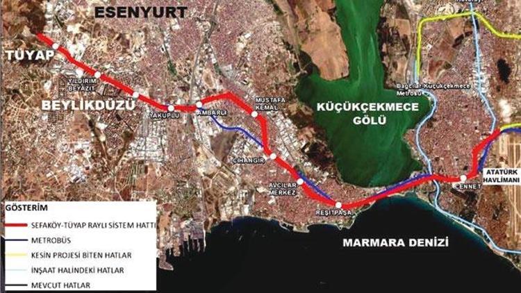 D-100’e paralel metro Beylikdüzü’ne gelecek