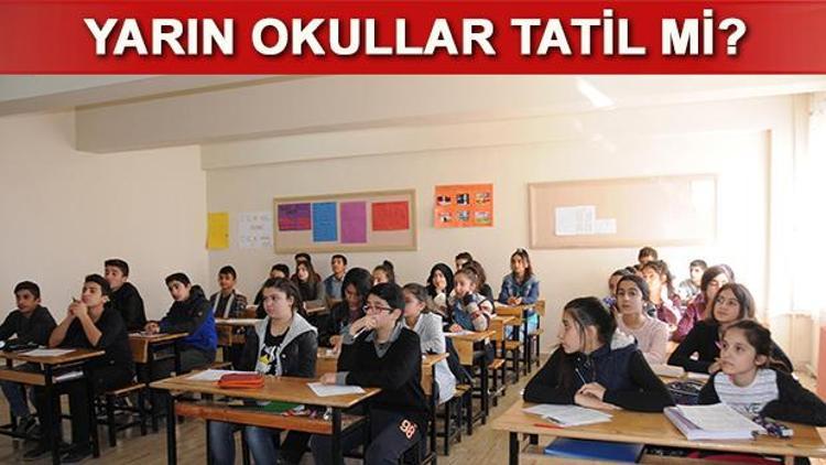 Adıyamanda yarın okullar tatil mi