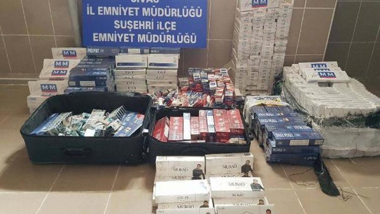 Sivasta 4 bin 85 paket kaçak sigara ele geçirildi