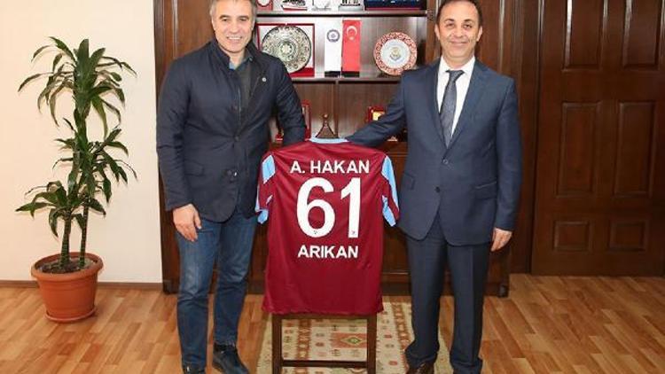 Teknik Direktör Yanal, Trabzon Emniyet Müdürü Arıkan’ı ziyaret etti