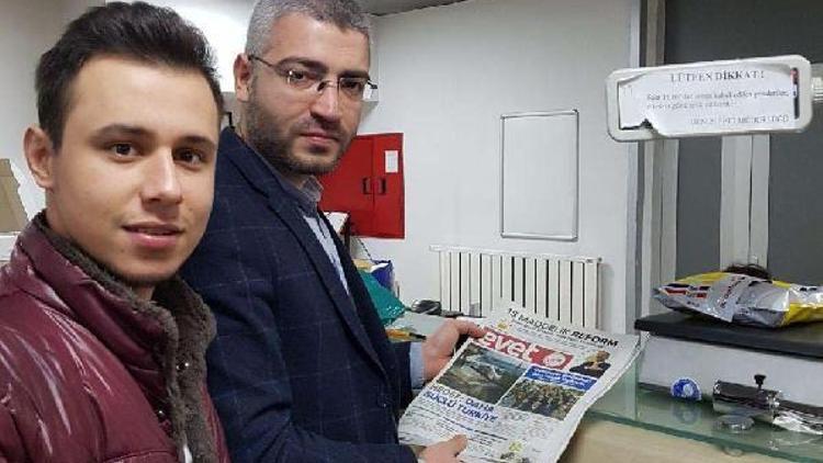 Kılıçdaroğluna  Evet gazetesi gazetesi gönderildi