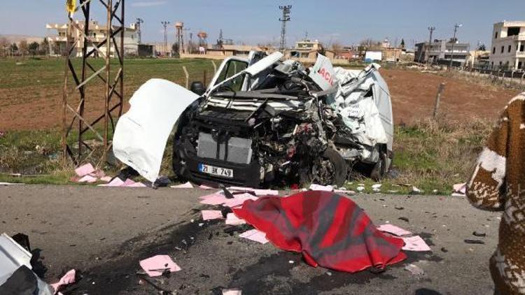 Nusaybinde trafik kazası: 1 ölü, 10 yaralı