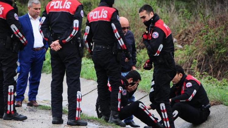 Polis telsizden duyup olay yerine gidince babasının öldüğünü öğrendi