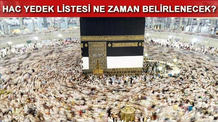 Hac yedek kura sonuçları ne zaman açıklanacak