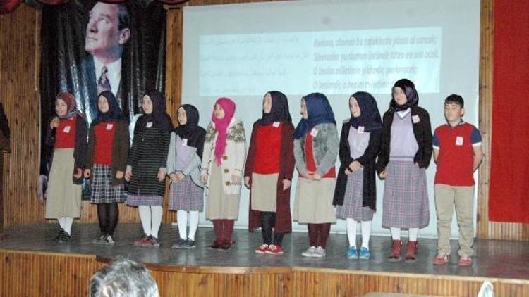 İmam Hatip öğrencileri İstiklal Marşı’nı Arapça okudu