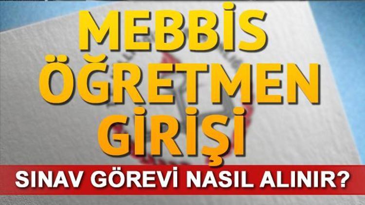 MEBBİS öğretmen girişi sayfası - MEBBİSten sınav yeri öğrenme