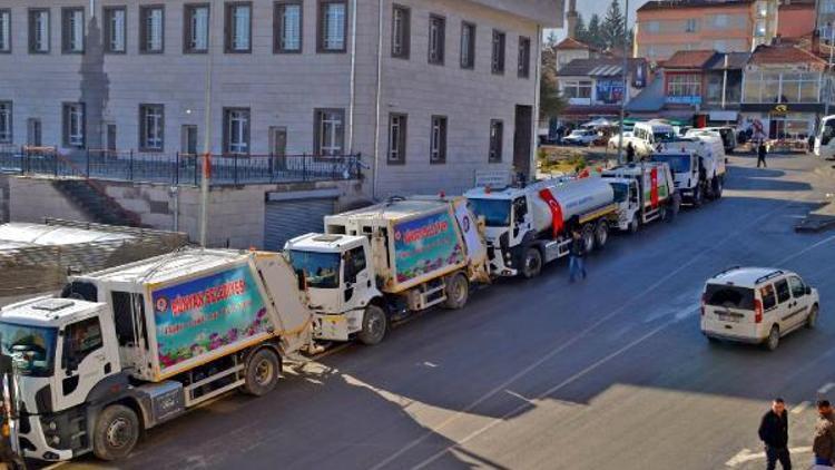 Bünyan Belediyesi, hibe olarak alınan araçları tanıttı