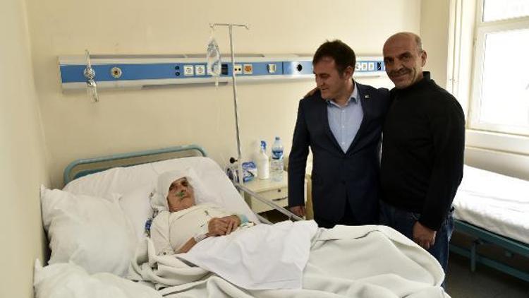 Başkan Çimenden hasta ziyareti