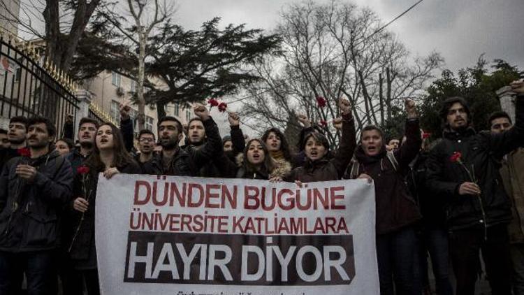 Beyazıtta 16 Mart ve Halepçe protestosu