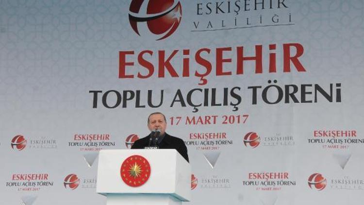 Cumhurbaşkanı Erdoğandan Eskişehir Büyükşehir Belediyesine tebrik