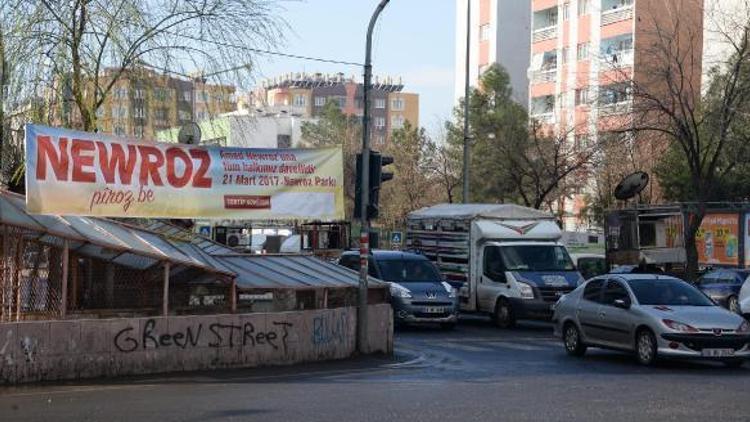 Diyarbakırda nevruz pankart ve afişlerine DTK ayarı