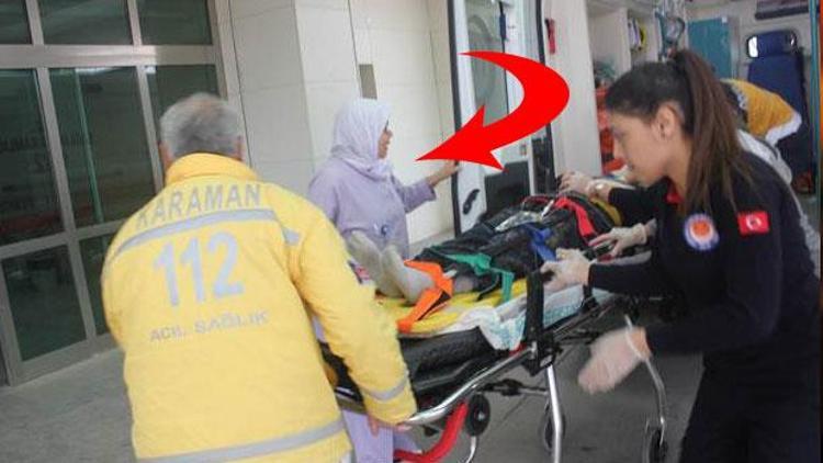 Ambulasın kapısı açıldığında hayatının şokunu yaşadı