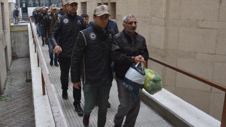 Bursada gözaltına alınan 22 PKK şüphelisi adliyede