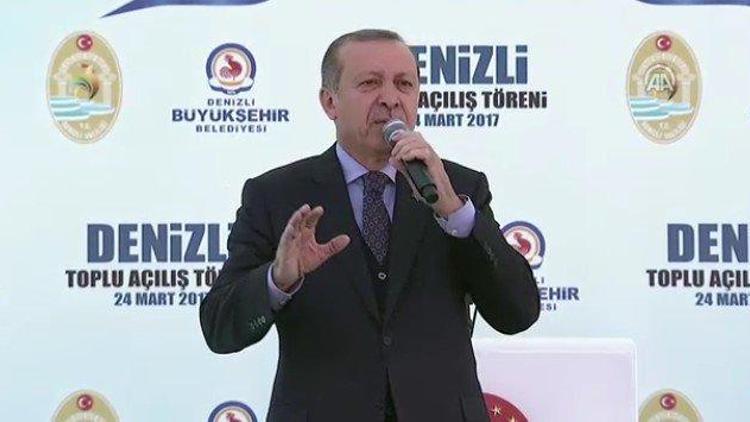 Erdoğan: Almanyada İsviçrede Belçikada demokrasi mi var