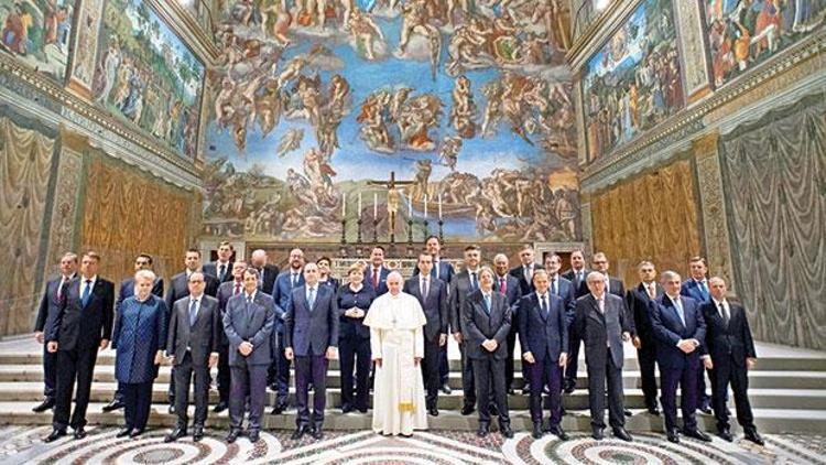 AB liderleri Papanın huzurunda