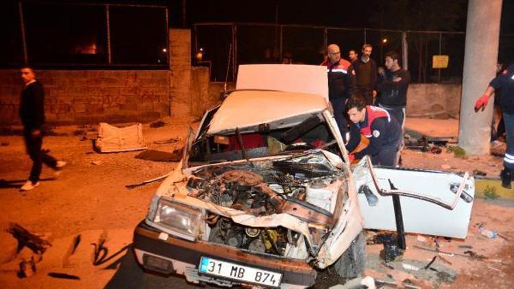 Adanada otomobil takla attı; 1 yaralı