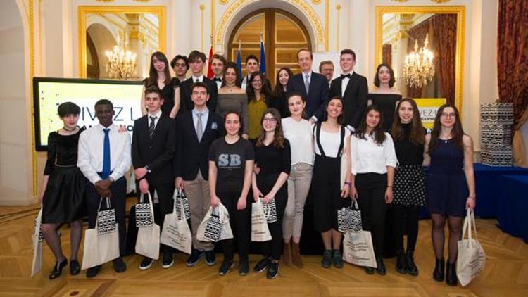 Öğrencilere Fransız Büyükelçiliği’nden ödül