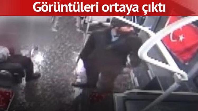 Otobüste Türk bayrağına çirkin saldırı