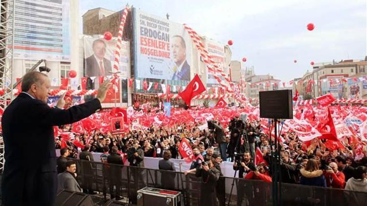 Erdoğan: Geçmişte yüzde 15 oy almış bir kişi başbakanlık yaptı