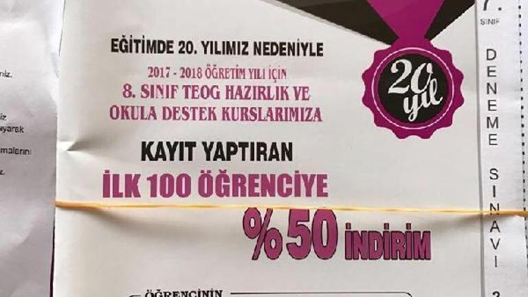 Kapatılacak ETÜT merkezine öğrenci topluyorlar