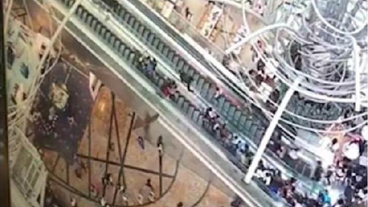 Escalator accident in Hong Kong