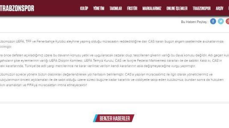 Trabzonspor FIFA’ya başvurma uyarısı