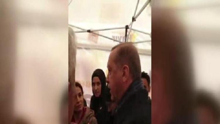 (Ek bilgilerle) - Cumhurbaşkanı Erdoğan Hayır çadırında