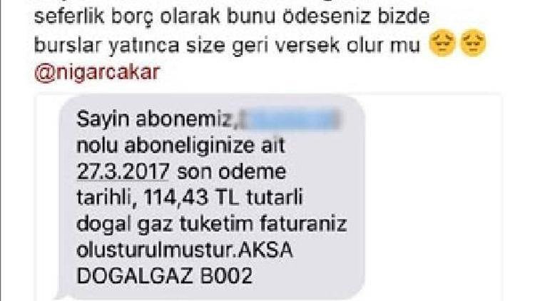 Rektör, öğrencisinin doğalgaz faturasını ödedi