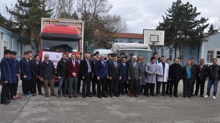 Çankırıdan El-Bab, Cerablus ve Azeze kırtasiye yardımı