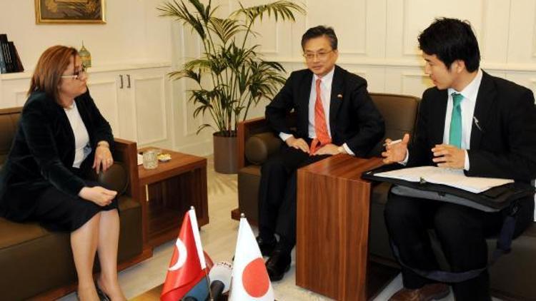 Japon Büyükelçi Oka, Fatma Şahini ziyaret etti
