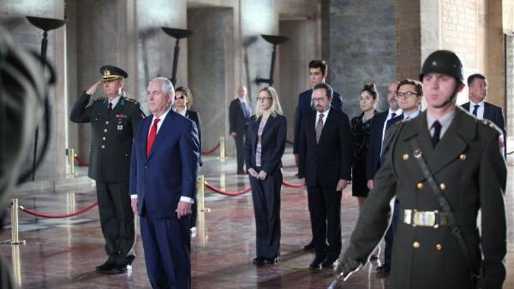 ABD Dışişleri Bakanı Rex Tillerson Anıtkabiri ziyaret etti (ek - fotoğraflar)