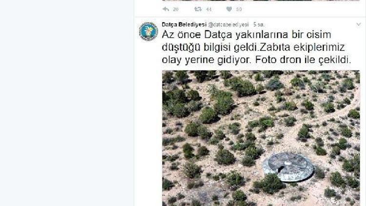 Datça Belediyesi UFO düştü diye 1 Nisan şakası yaptı