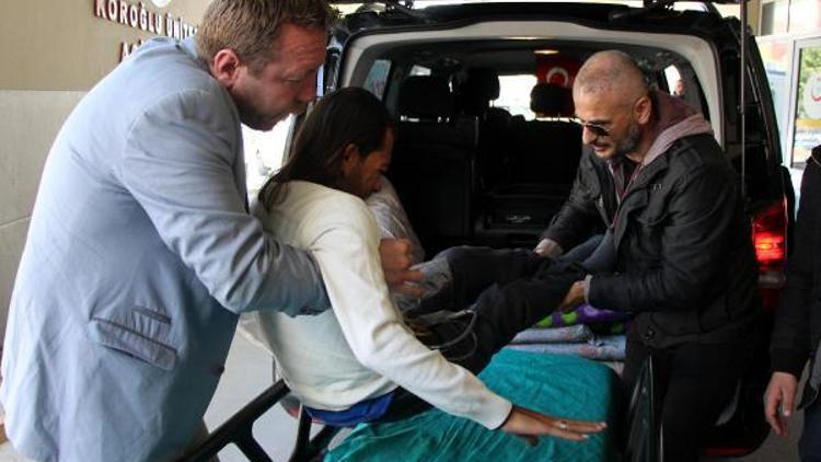 Yaralı Türkmenler tedavi için Boluya getirildi