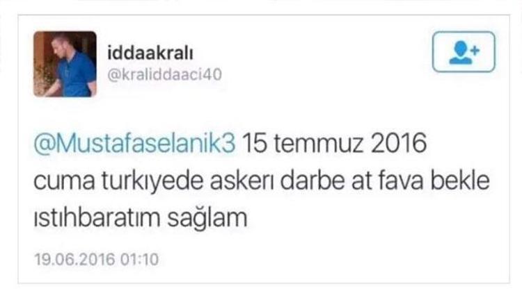 İddianamede ortaya çıkan darbe tweeti.. At fava bekle