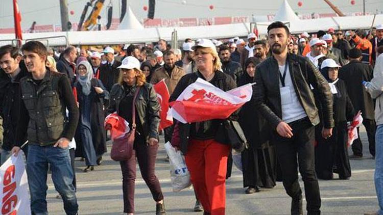 MHPnin Yenikapı mitingi için alana girişler başladı