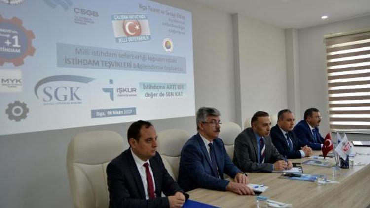 Bigalı iş adamlarına istihdam teşvikleri anlatıldı