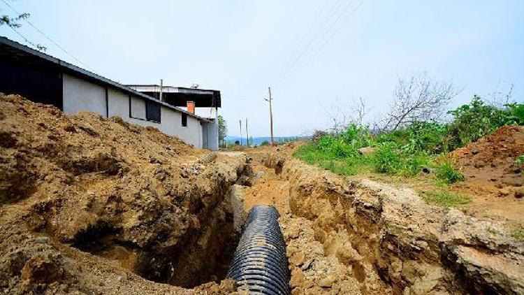 Kızılcayıkıka yağmur suyu hattı