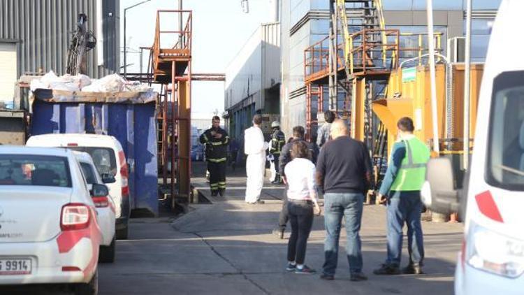 Atık tesisindeki yangında 5 işçi kimyasal maddeden etkilendi