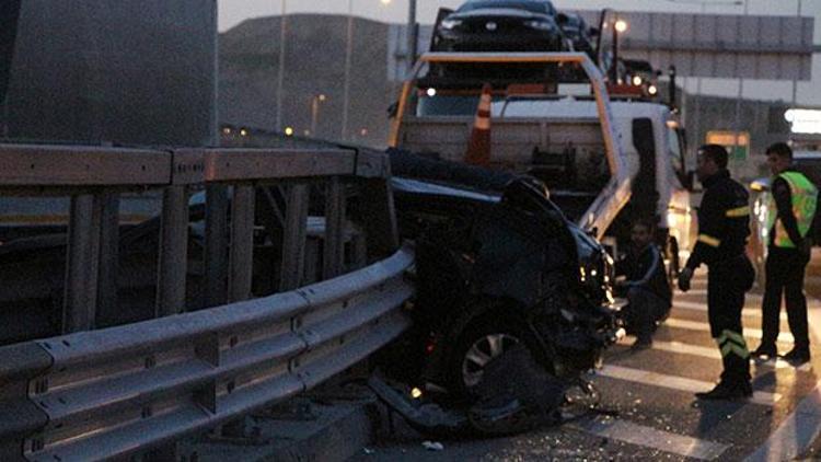 Basın Ekspres’te feci kaza: 1 ölü, 1 yaralı