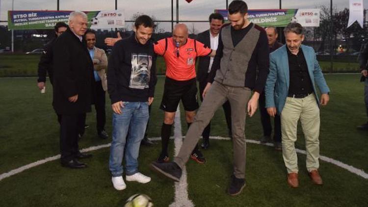 BTSO Biz Futbol Turnuvasına Bursasporlu futbolculardan destek