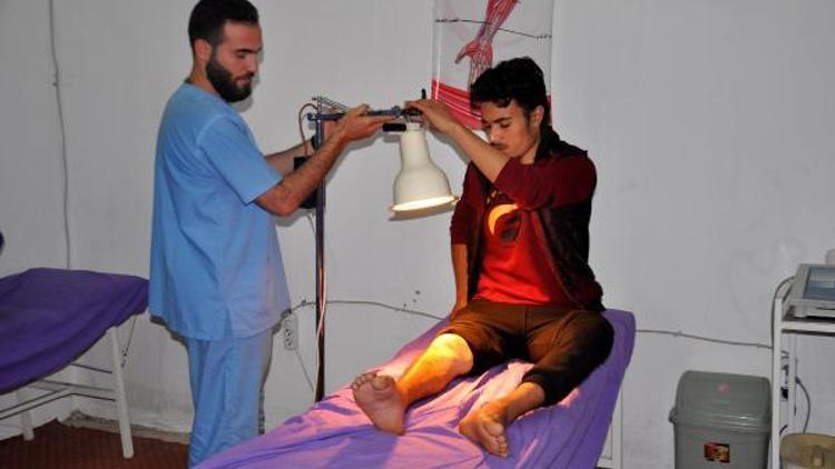 Savaş mağduru Suriyelilere fizik tedavi