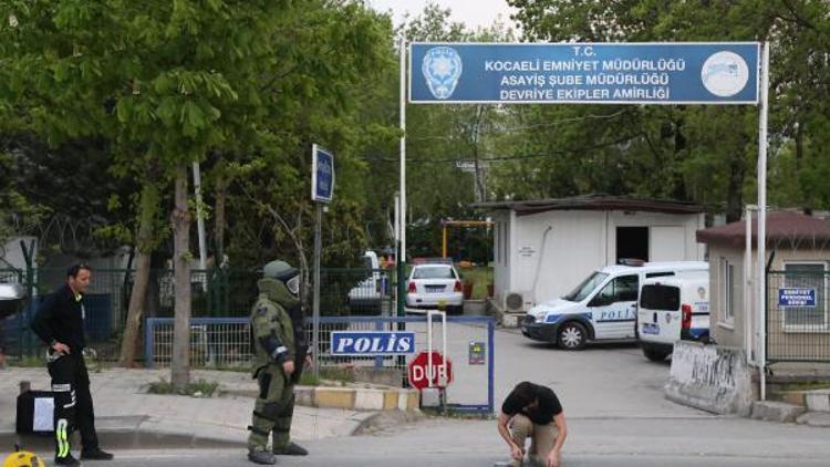 Polis merkezinin yakınına bırakılan ayakkabı kutusu fünye ile patlatıldı