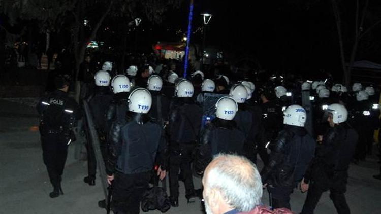 Gaziantep’te YSK protestosuna müdahale: 10 gözaltı