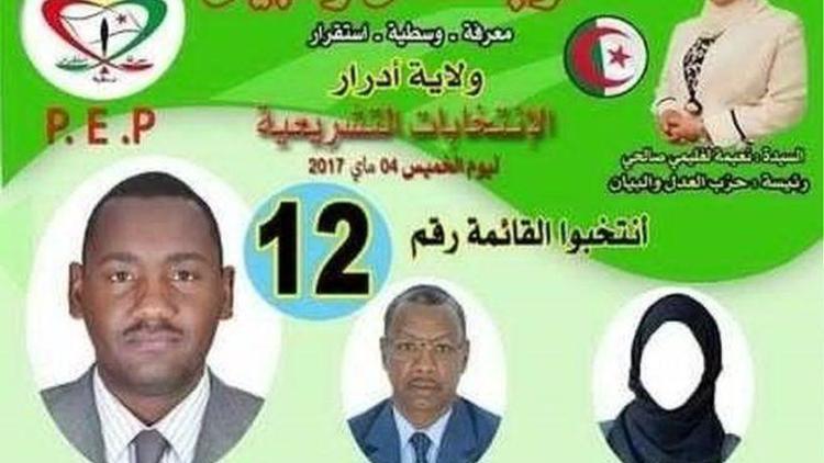 Cezayir: Seçim afişlerinde kadın adaylar yerine temsili çarşaflı görsel