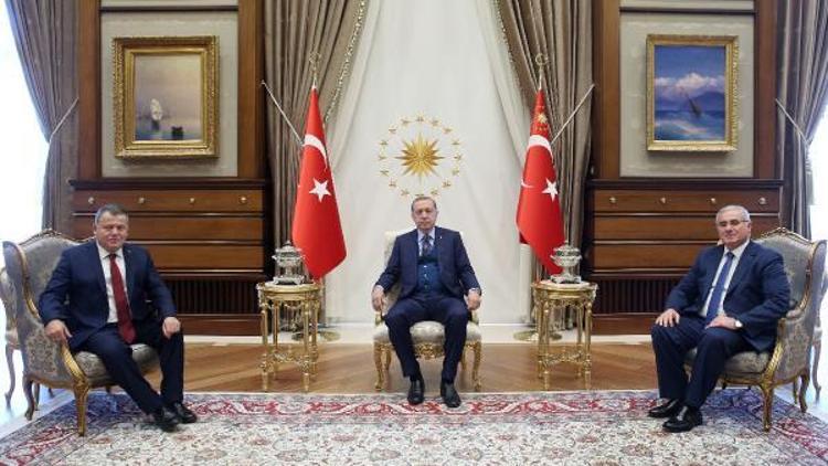 Cumhurbaşkanı Erdoğan, Yargıtay Başkanı Ciriti ve Yargıtay Cumhuriyet Başsavcısı Akarcayı kabul etti